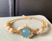 Pulseira Artesanal Pérola Branca
