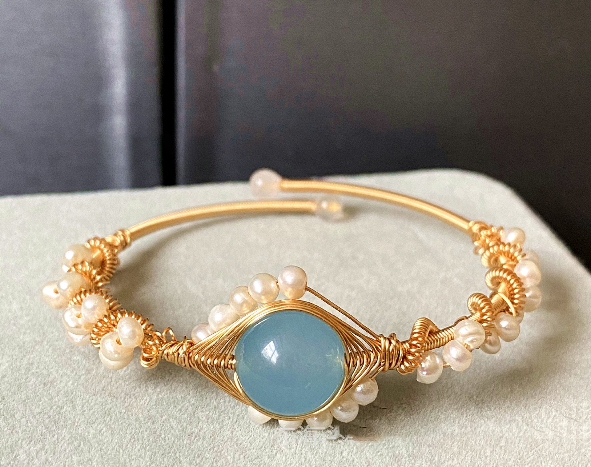 Pulseira Artesanal Pérola Branca