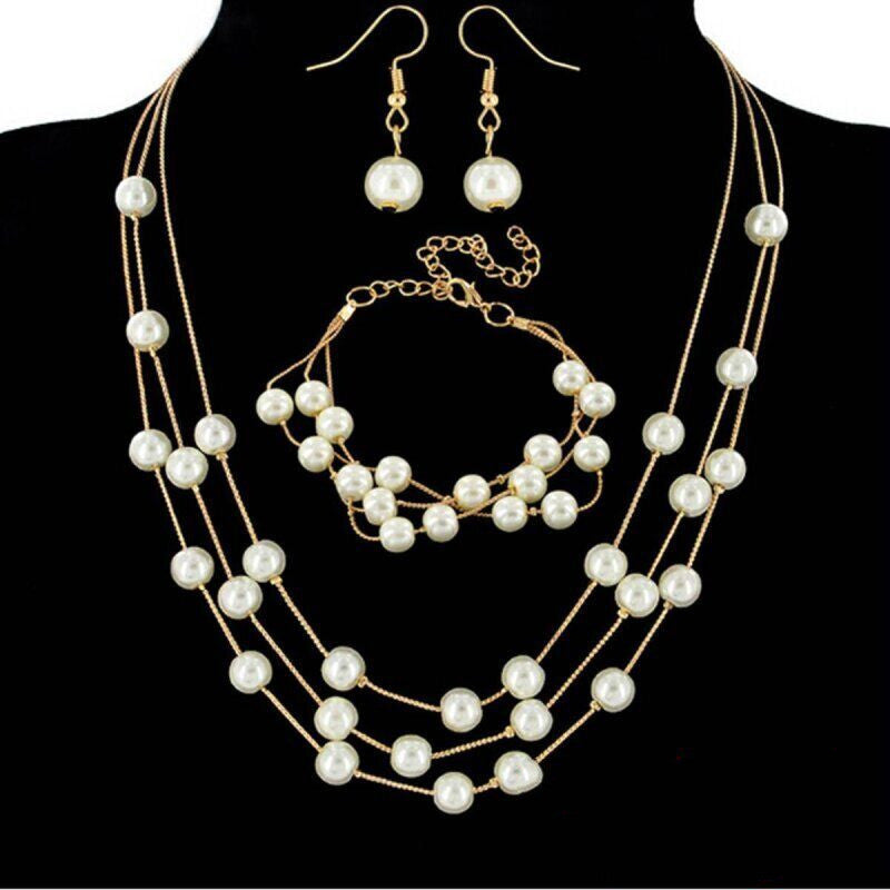 Kit Relógio Diamante e Pulseira Pérolas