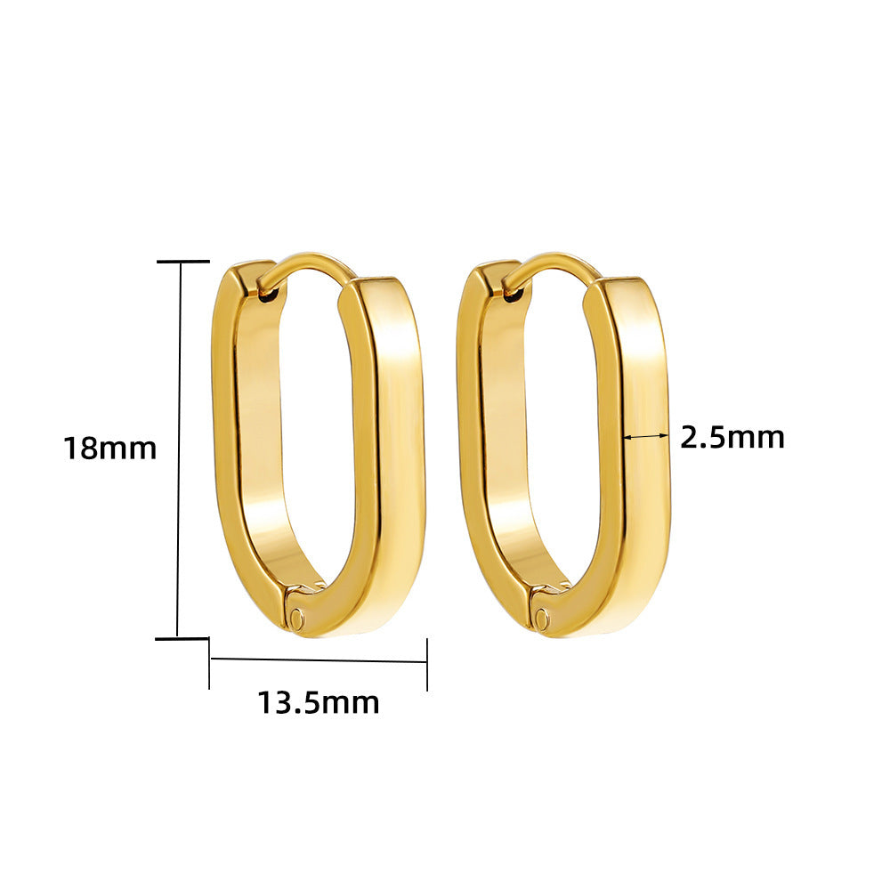 Brinco Geometria Oval e U
