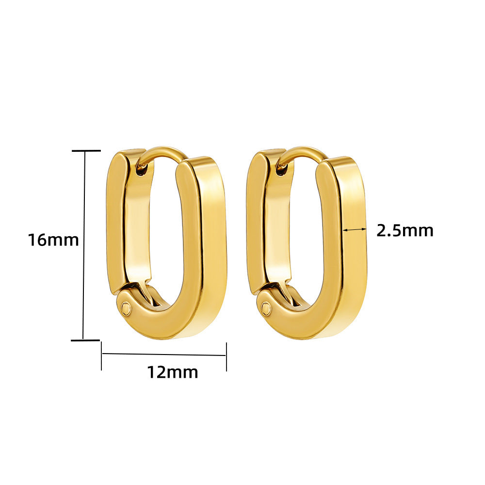 Brinco Geometria Oval e U