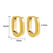 Brinco Geometria Oval e U