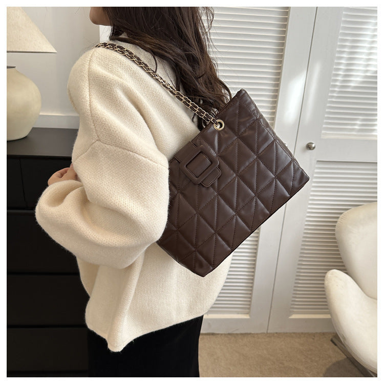 Bolsa de Ombro Chanel Corrente Losango