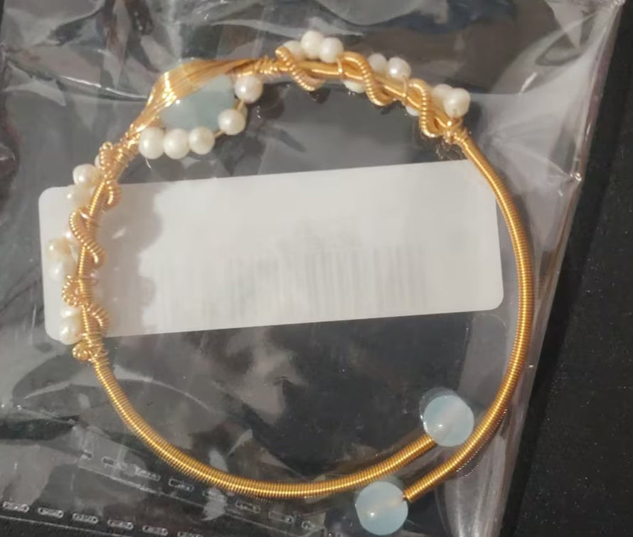 Pulseira Artesanal Pérola Branca