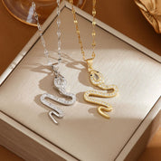 Colar Cobra Strass