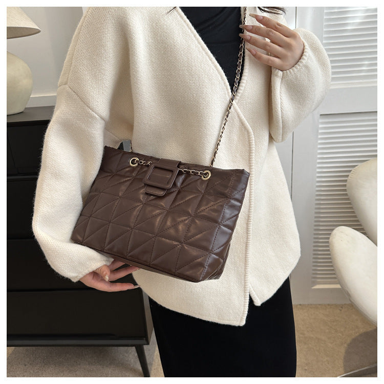 Bolsa de Ombro Chanel Corrente Losango
